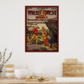 Wild West Rustlers Cowboys Cowgirls Poster (Küche)