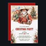 Wild West Santa Cowboy Christmas Invite Einladung<br><div class="desc">Howdy Weihnachtsladen im Stil eines Westerns mit Cowboy und wilder Westlandschaft.</div>