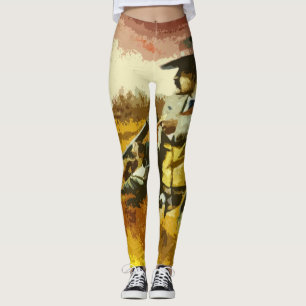 Wild West schießt Leggings aus