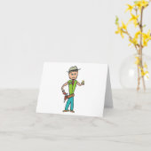 Wild West Sheriff Karte (Gelbe Blume)