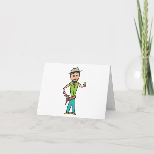 Wild West Sheriff Karte (Vorderseite)