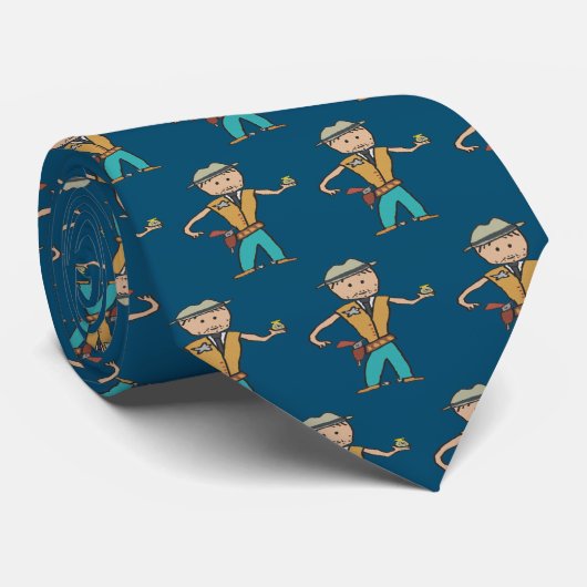 Wild West Sheriff Krawatte (Gerollt)