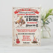 Wild West Show Birthday Party Einladungspaket Einladung (Stehend Vorderseite)