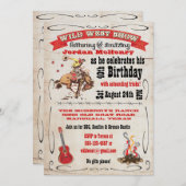Wild West Show Birthday Party Einladungspaket Einladung (Vorne/Hinten)