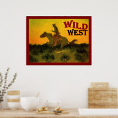Wild West ~ Vintage Poster (Küche)