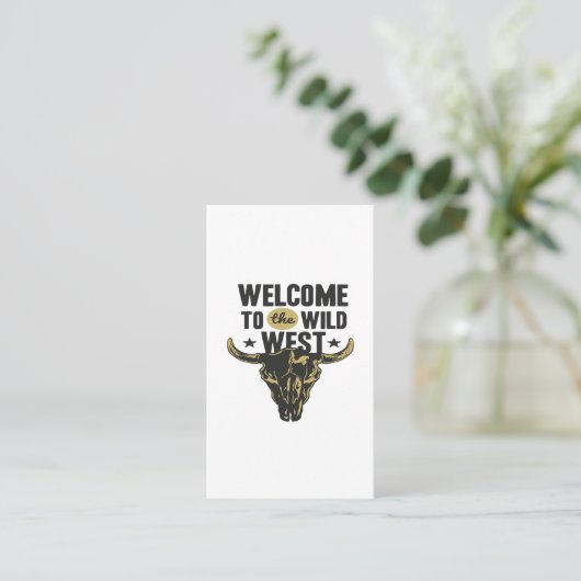 Wild West Visitenkarte (Stehend Vorderseite)
