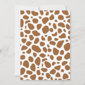 Wild West Western Baby Shower Rodeo Boy Einladung (Rückseite)