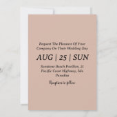 Wild West Western boho Hochzeitseinladungen Einladung (Rückseite)