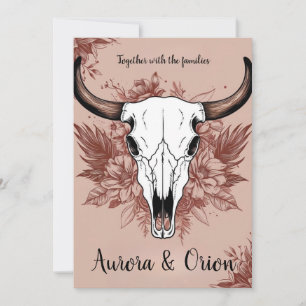 Wild West Western boho Hochzeitseinladungen Einladung