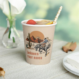 Wild West Western Cowboy Birthday Paper Cups Pappbecher