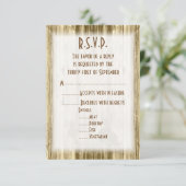 Wild West Western Cowboy Wedding R.S.V.P RSVP Karte (Stehend Vorderseite)