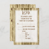 Wild West Western Cowboy Wedding R.S.V.P RSVP Karte (Vorne/Hinten)