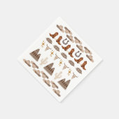 Wild West Western Rodeo Cowboy Birthday Party Serviette (Ecke)