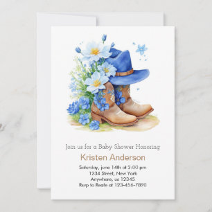 Wild West Whimsy Baby Shower Einladung