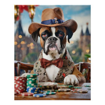 Wild West Willy, Boxer spielt Poker