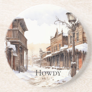 Wild West Winter Getränkeuntersetzer