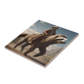 "Wild West Wonders: Cowboy Riding a Sloth Horse" Fliese (Seite)