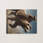 "Wild West Wonders: Cowboy Riding a Sloth Horse" Puzzle (Horizontal)