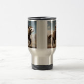 "Wild West Wonders: Cowboy Riding a Sloth Horse" Reisebecher (Mittel)