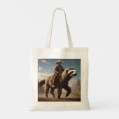 "Wild West Wonders: Cowboy Riding a Sloth Horse" Tragetasche (Rückseite)