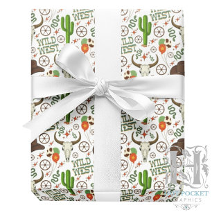 Wild West Wrapping Paper Geschenkpapier