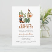 Wild Western Brautparty Einladung (Stehend Vorderseite)