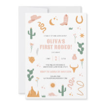 Wild Western Einladung zum ersten Geburtstag