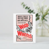 WILD WHEELS POSTCARD POSTKARTE (Stehend Vorderseite)