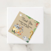 Wild Wheels Safari Animal Camper Van Baby Shower Geschenkanhänger (Beispiel)