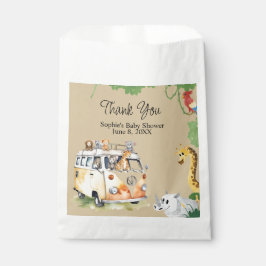 Wild Wheels Safari Animal Camper Van Baby Shower Geschenktütchen