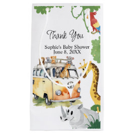 Wild Wheels Safari Animal Camper Van Baby Shower Kleine Geschenktüte