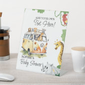 Wild Wheels Safari Animal Camper Van Customizable Sockelschild (In SItu)