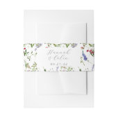 Wild Whimsical Blooms & Greenery Einladungsbanderole (Vorderseite Beispiel)