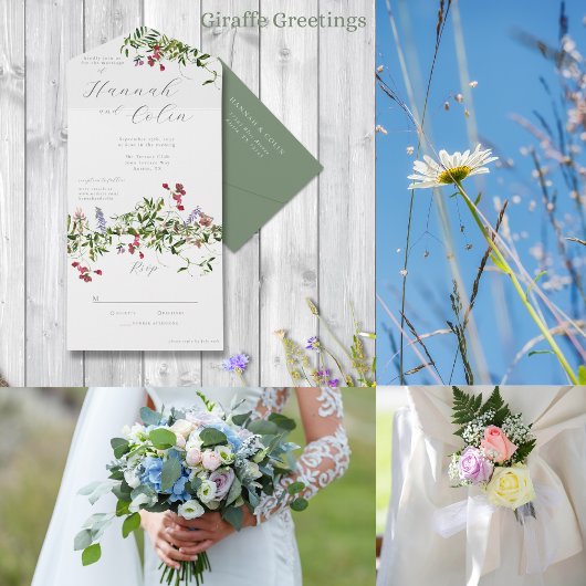 Wild Whimsical Blooms & Greenery Geschenktütchen