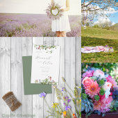 Wild Whimsical Blooms & Greenery Runder Aufkleber