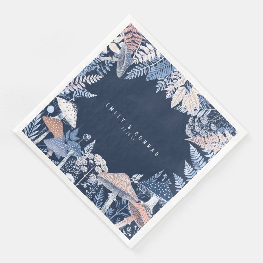 Wild & Whimsical Border Wedding ID110 Serviette (Ecke)