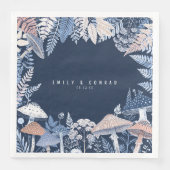 Wild & Whimsical Border Wedding ID110 Serviette (Vorderseite)