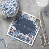 Wild & Whimsical Border Wedding ID110 Serviette