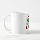 Wild Whimsical Merry Christmas Leopard Print Kaffeetasse (Links)
