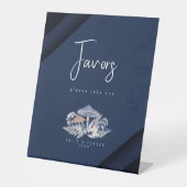 Wild & Whimsical Motif Gastgeschenke Hochzeiten ID Sockelschild (Vorderseite)