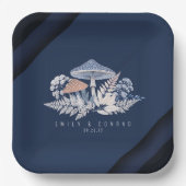 Wild & Whimsical Motif Wedding ID110 Pappteller (Vorderseite)