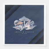 Wild & Whimsical Motif Wedding ID110 Serviette (Vorderseite)