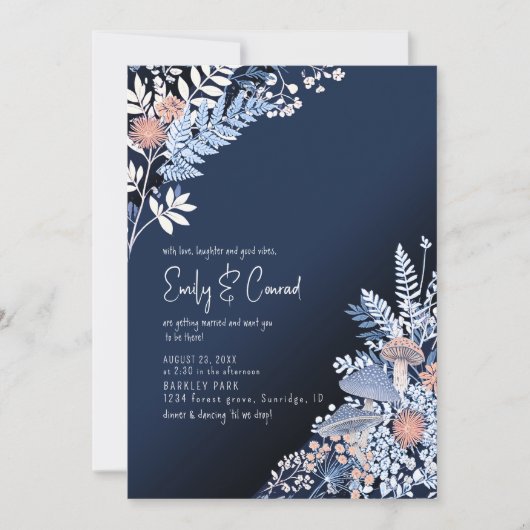 Wild & Whimsical Wedding ID110 Einladung (Vorderseite)