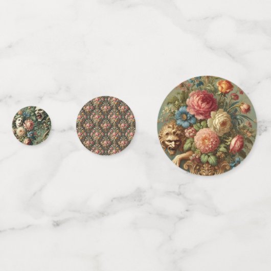 Wild Whimsy — gotisch Viktorianisch Konfetti (Rückseiten)