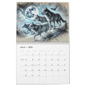 Wild Whispers – Wolves in Pastel Moments Kalender (Mär 2026)