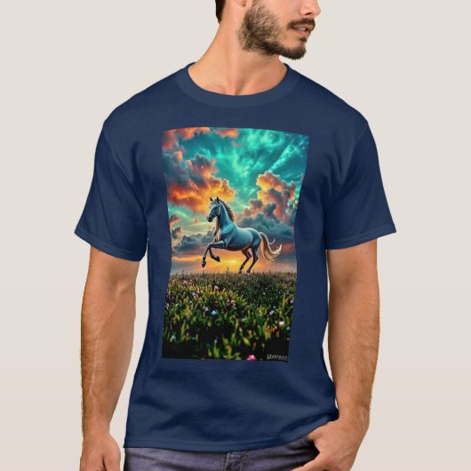 Wild White Horse T-Shirt (Vorderseite)