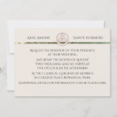 Wild White Rose Triquetra Handfasting Einladung (Vorderseite)