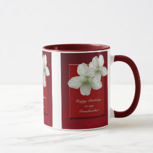 Wild White Violet Großmutter Happy Birthday Tasse