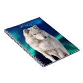 Wild White Wolf Wildlife-Fan-Notebook Notizblock (Rechte Seite)