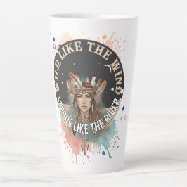Wild wie der Wind, stark wie der Fluss | Custom Milchtasse